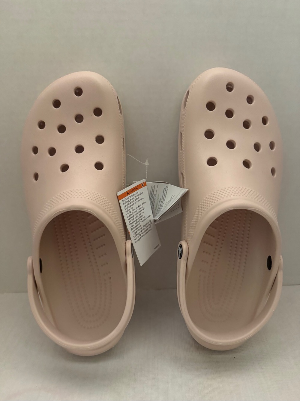 Crocs Classic Clog Sandals Comfortable Brand New Men’s Size 13 Light Pink Quartz